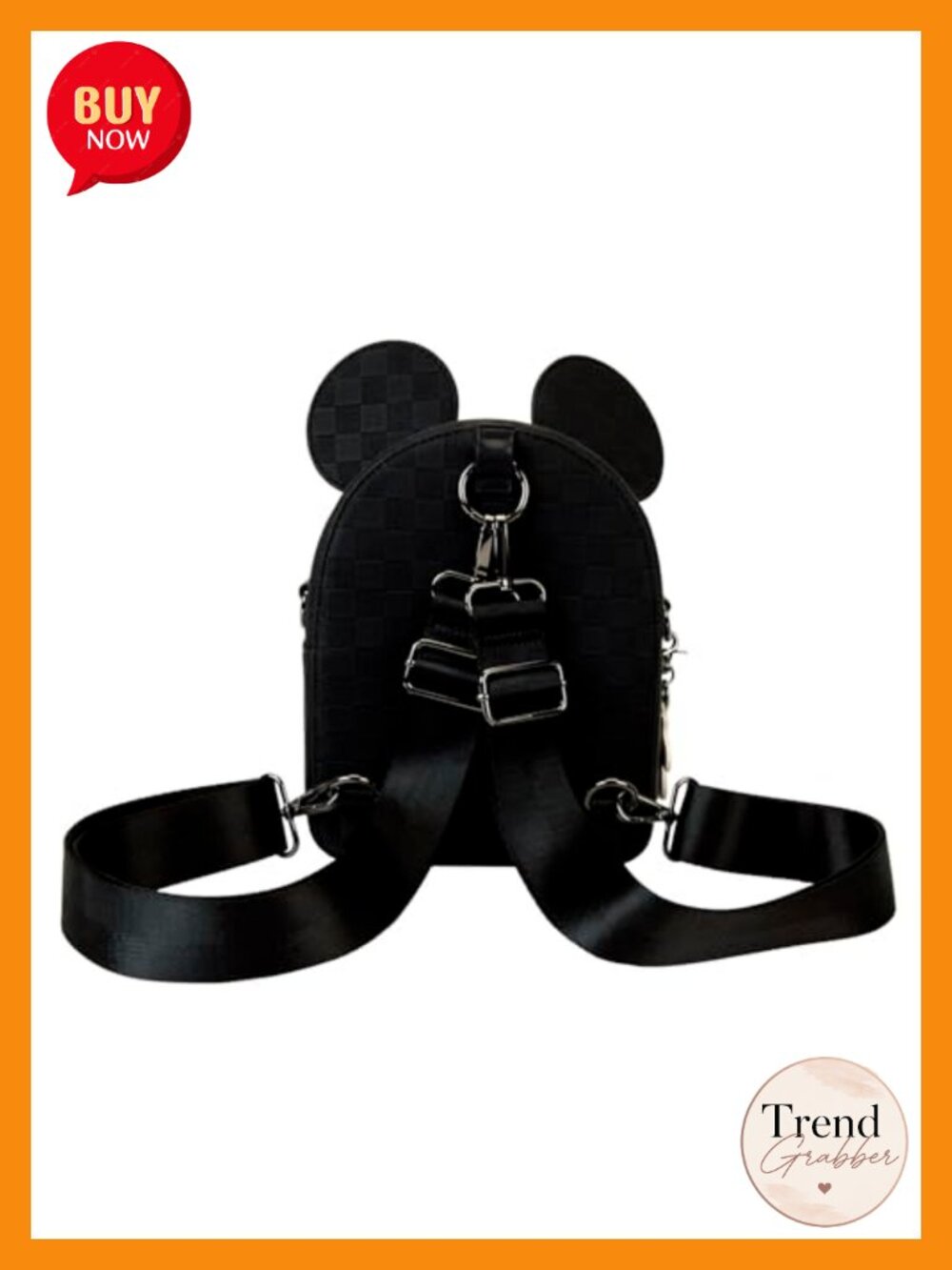 Loungefly Disney Mickey Mouse Vegan Leather Convertible Mini Backpack Crossbody - Picture 4 of 5